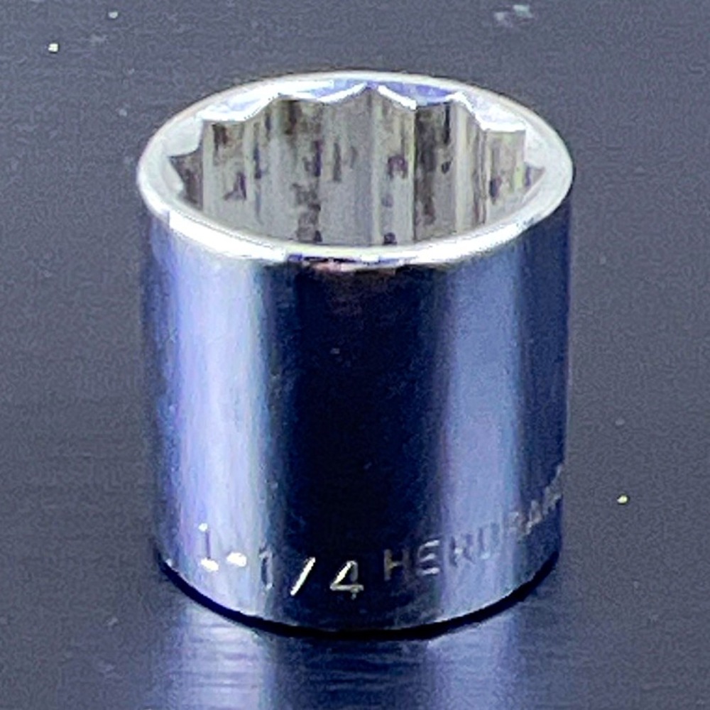 Herbrand 40149 1-1/4" Standard Socket Chrome SAE Vintage USA Mechanic Tool